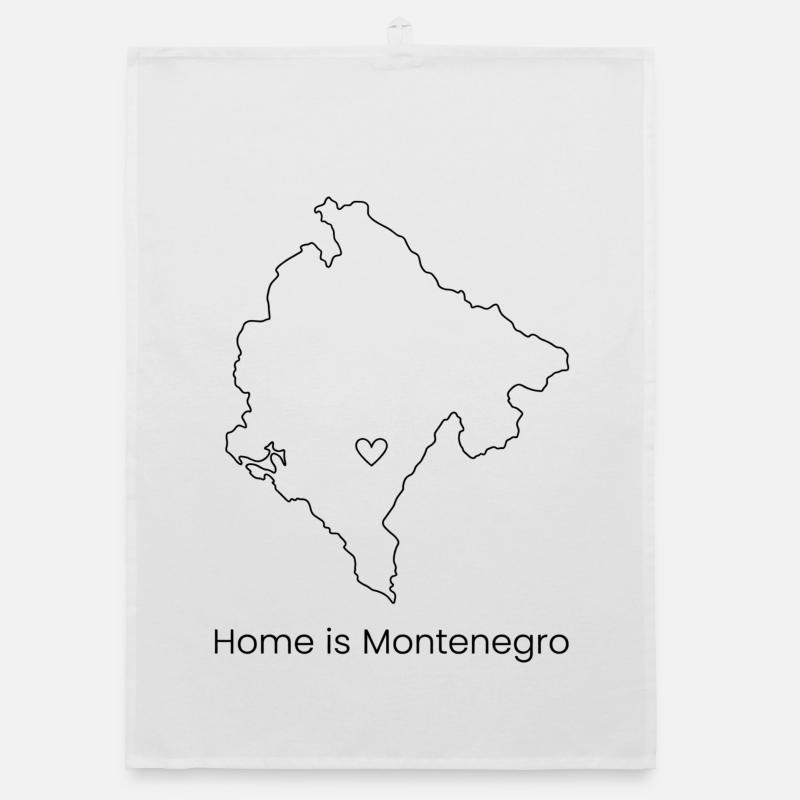 Montenegro Reise Balkan Adriaküste Berge Organic Geschirrtuch