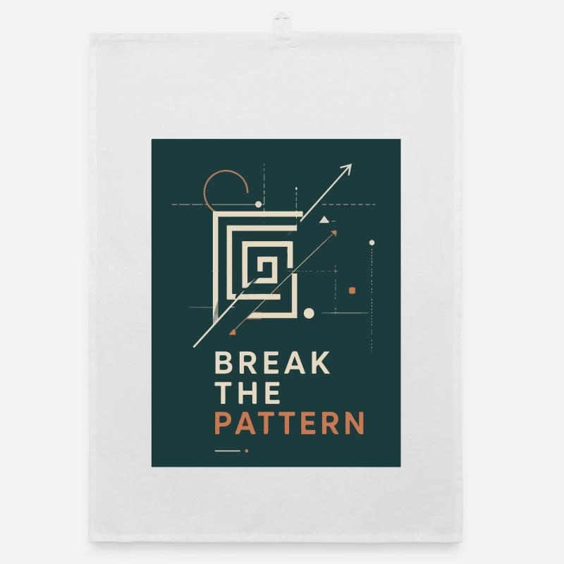 Brich das Muster - break The Pattern Organic Geschirrtuch