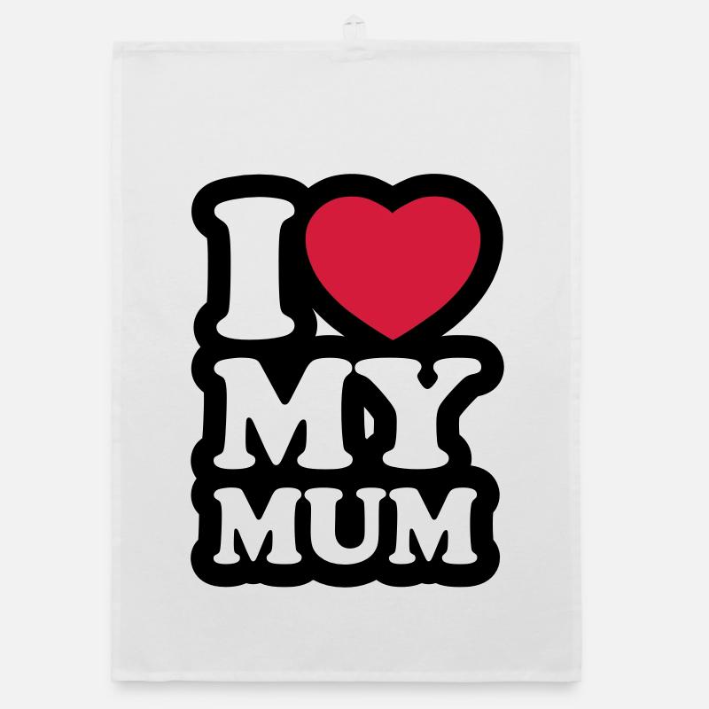 I love my mum Organic dish towel