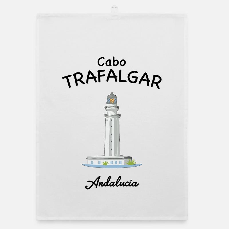 Trafalgar Lighthouse, Andalusia, Spain Organic dish towel