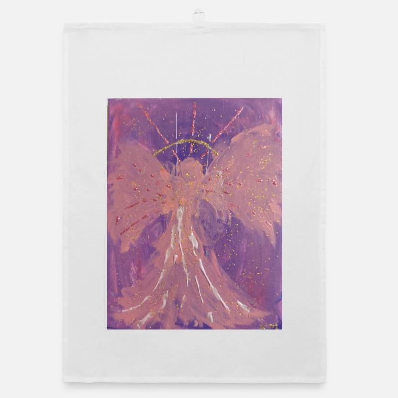 Erzengel Chamuel - Engel der Liebe - Engelbild Organic Geschirrtuch