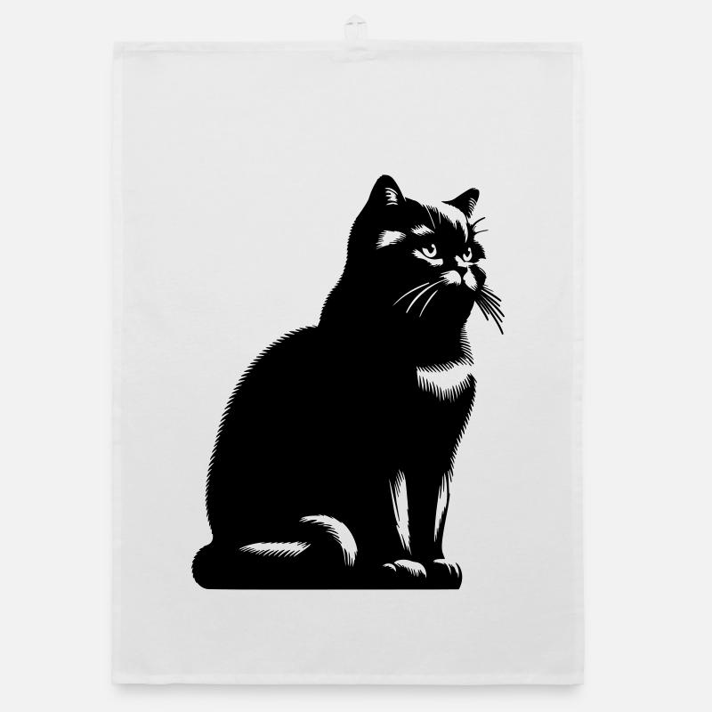 Britisch Kurzhaar Katze Organic Geschirrtuch