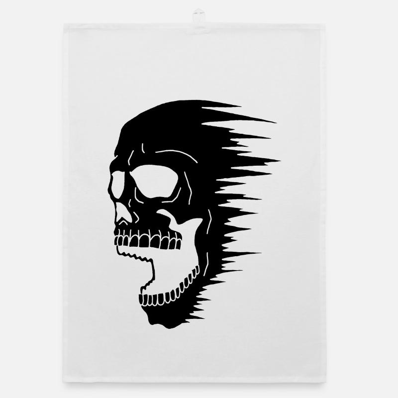 Black Skull und Geschwindigkeit Organic Geschirrtuch