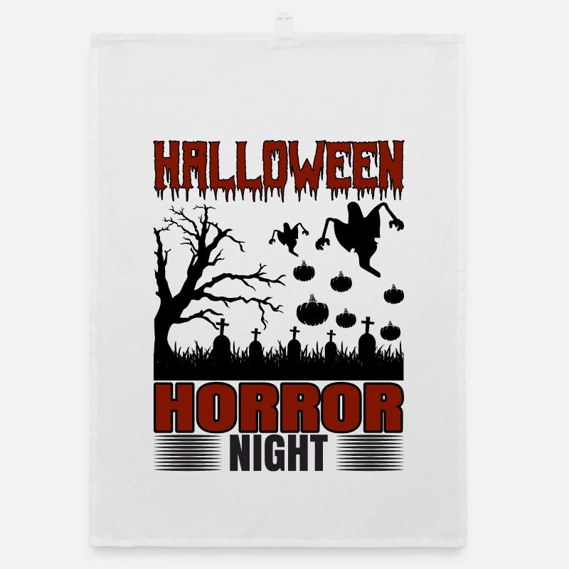 Conception de la nuit d’horreur d’Halloween Torchon bio