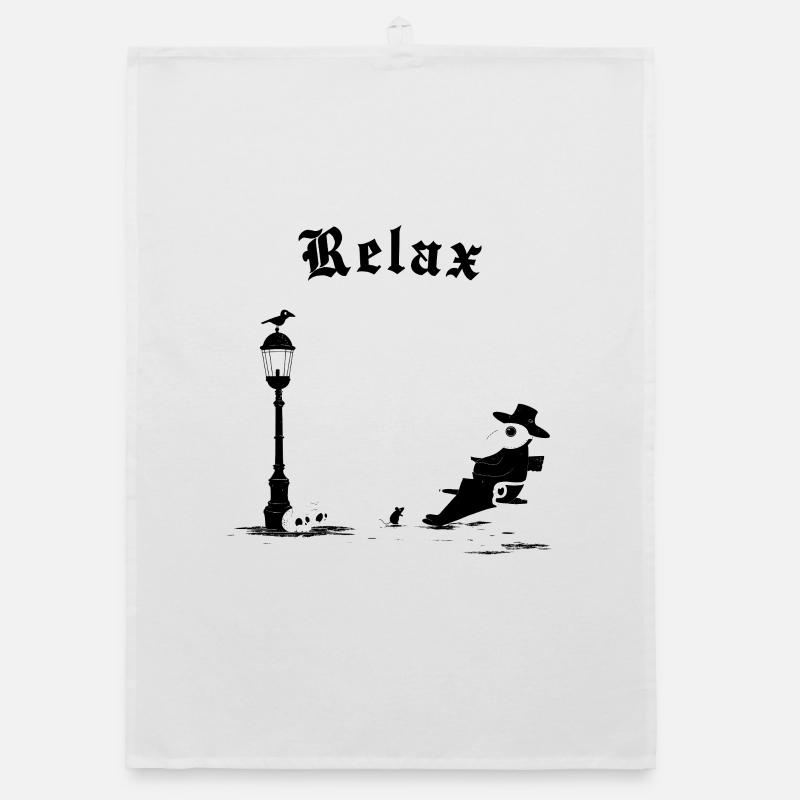 Détendez-vous - C’est juste la peste Torchon bio