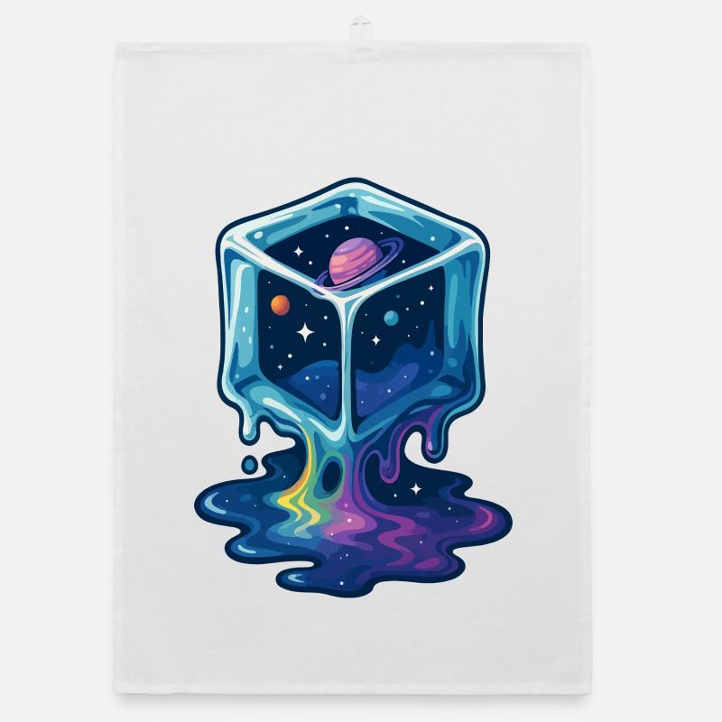 Cosmic Melt Cube Organic dish towel