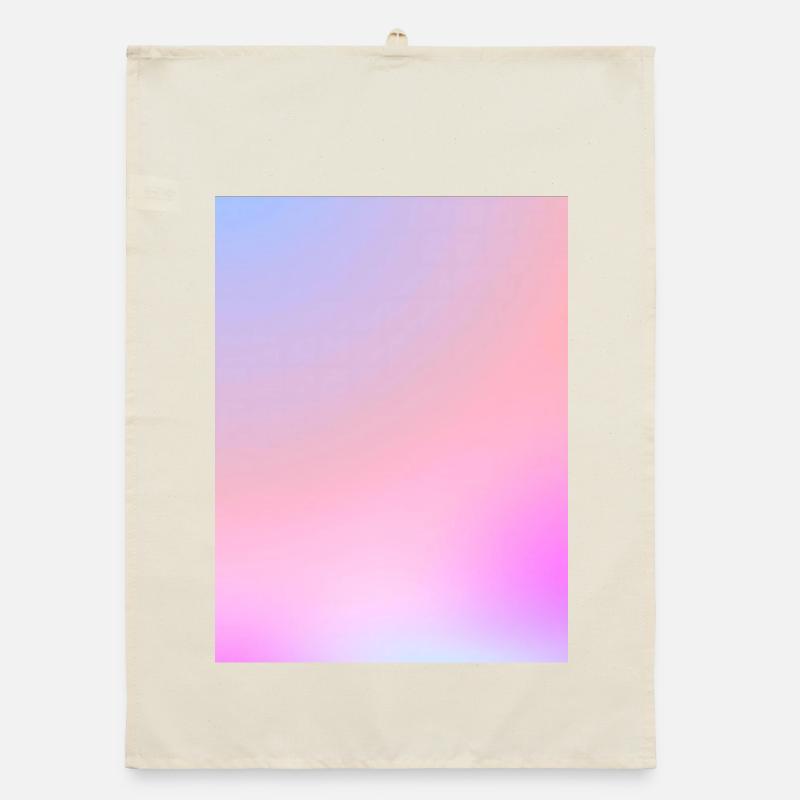 Dreamy Cotton Candy Pastel Gradient Organic dish towel