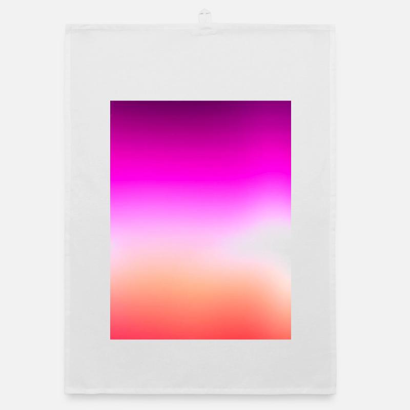Radiant Pastel Sunset Gradient Organic dish towel