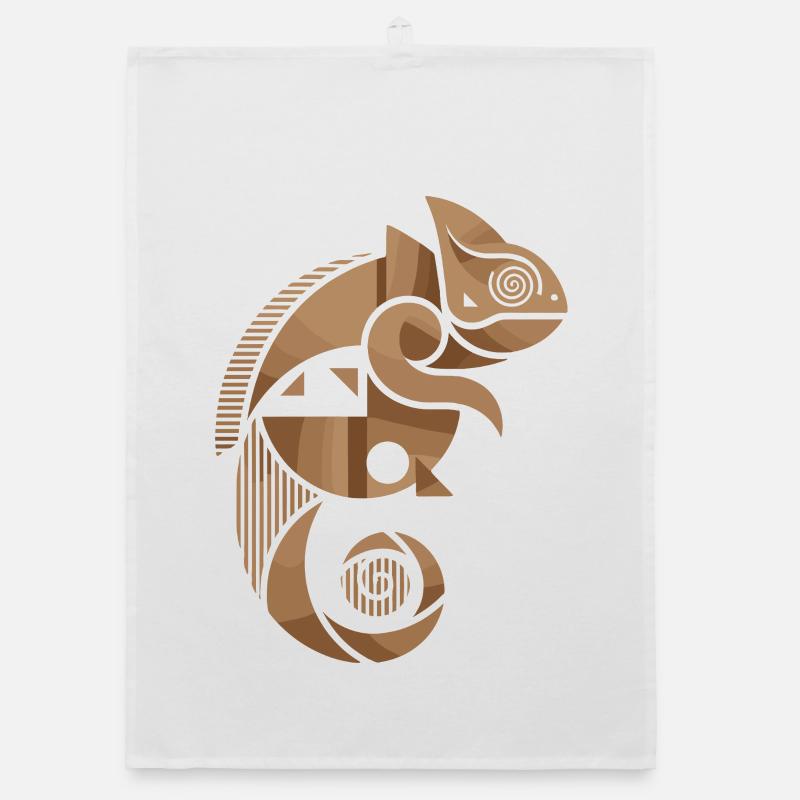 Chameleon Design - Geometric Change Organic dish towel