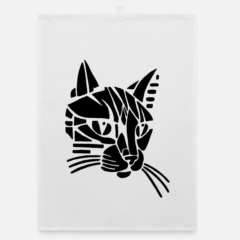 Chat tribal noir Torchon bio