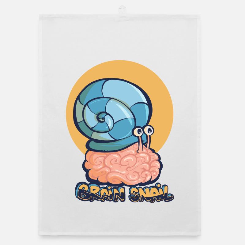 Brain Snail Organic dish towel