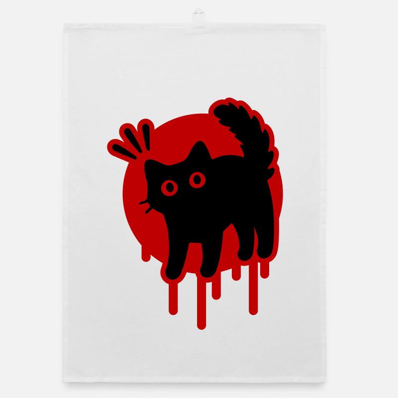 Kater Katze Organic Geschirrtuch