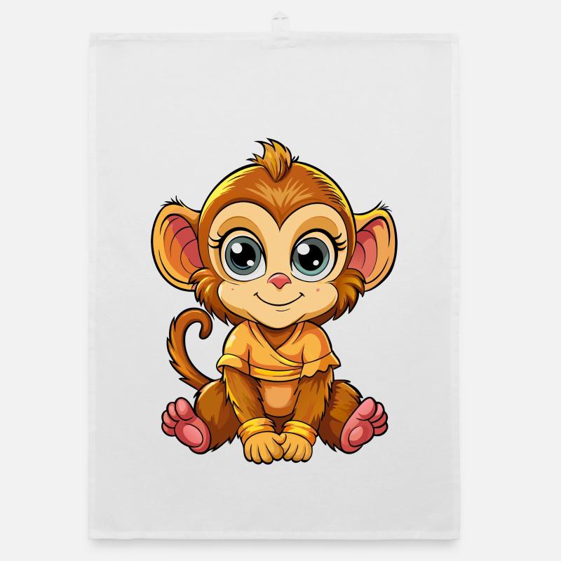 Female Monkey Organic dish towel
