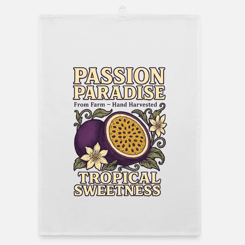 Fruit de la Passion Fruit d’été Fruit Vintage Torchon bio