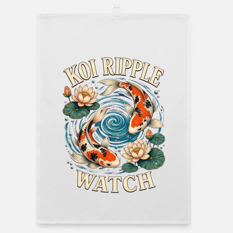 KOI RIPPLE WATCH Organic Geschirrtuch