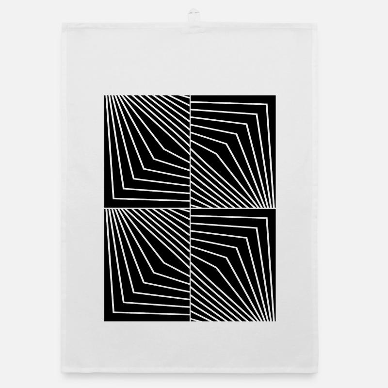 Conception des lignes géométriques Bauhaus Torchon bio