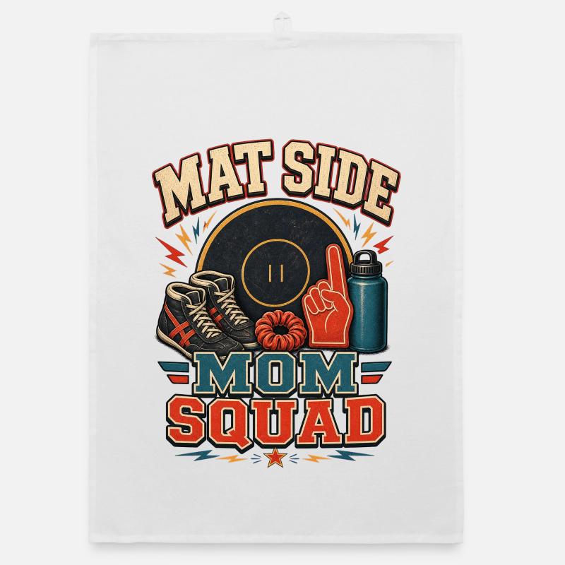 MAT SIDE MOM SQUAD Organic dish towel