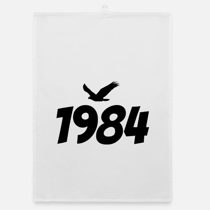 1984 Vintage Eagle Graphic Organic dish towel
