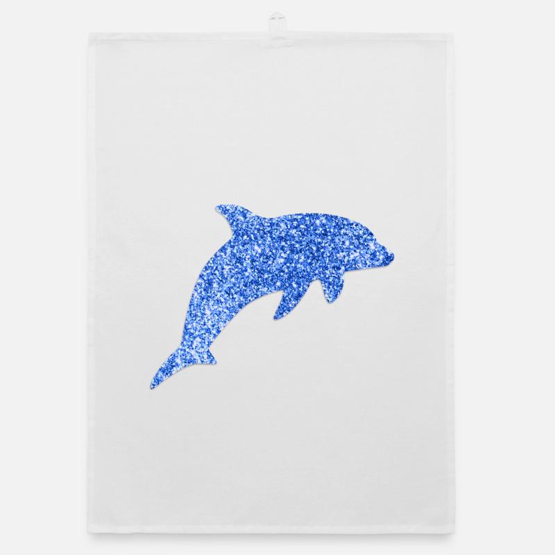 Blue Dolphin  Organic dish towel