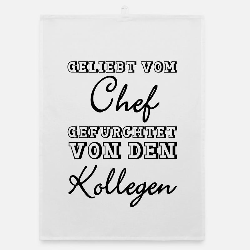 Geliebt vom Chef Geschenk Organic Geschirrtuch