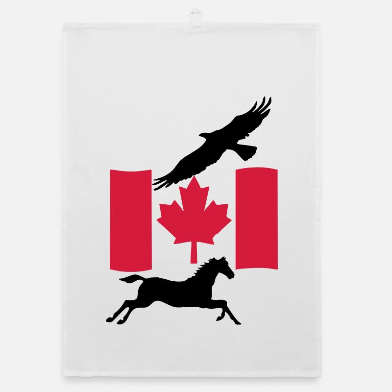 Freedom in Canada Kanada Geschenk - Organic Geschirrtuch - Weiß