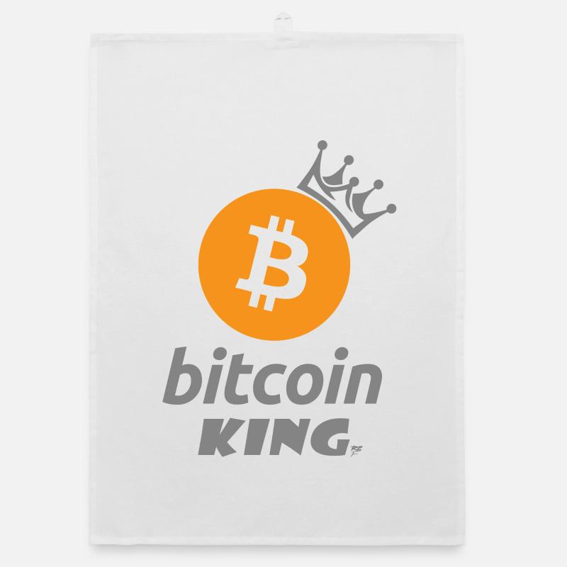 Bitcoin King Crown Logo Tee Torchon bio