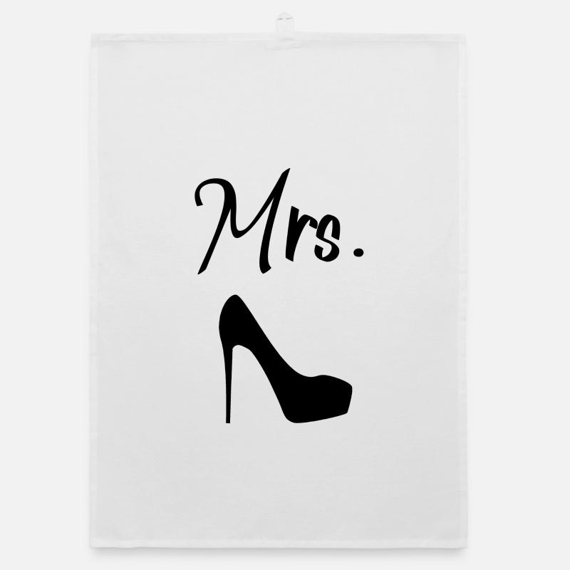 Mrs. Wedding Organic dish towel
