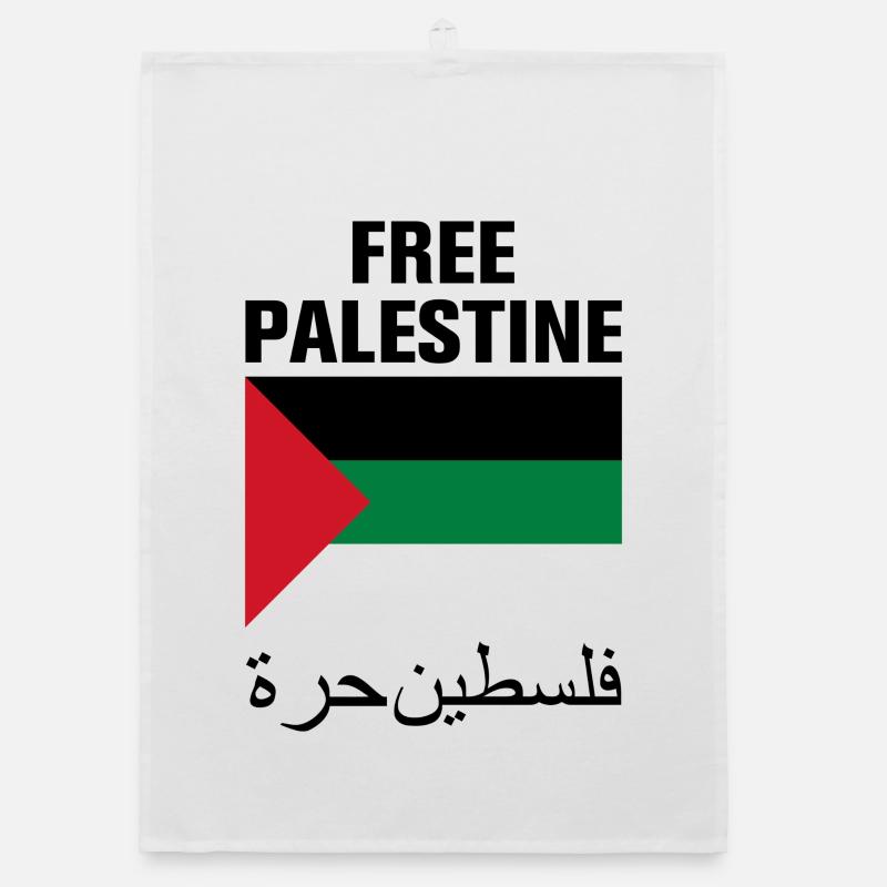 Freies Palästina mit Flagge Organic Geschirrtuch