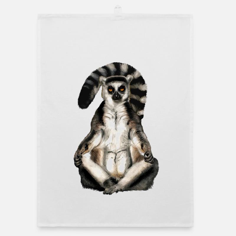 Lemur Katta Organic Geschirrtuch