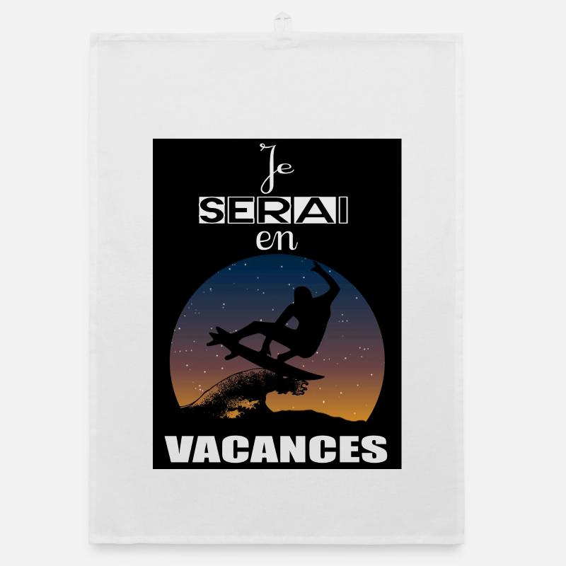 Je serai en vacances Torchon bio