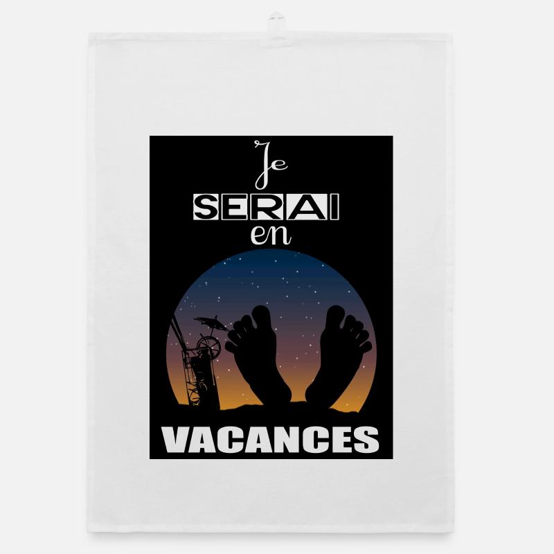 Je serai en vacances Torchon bio