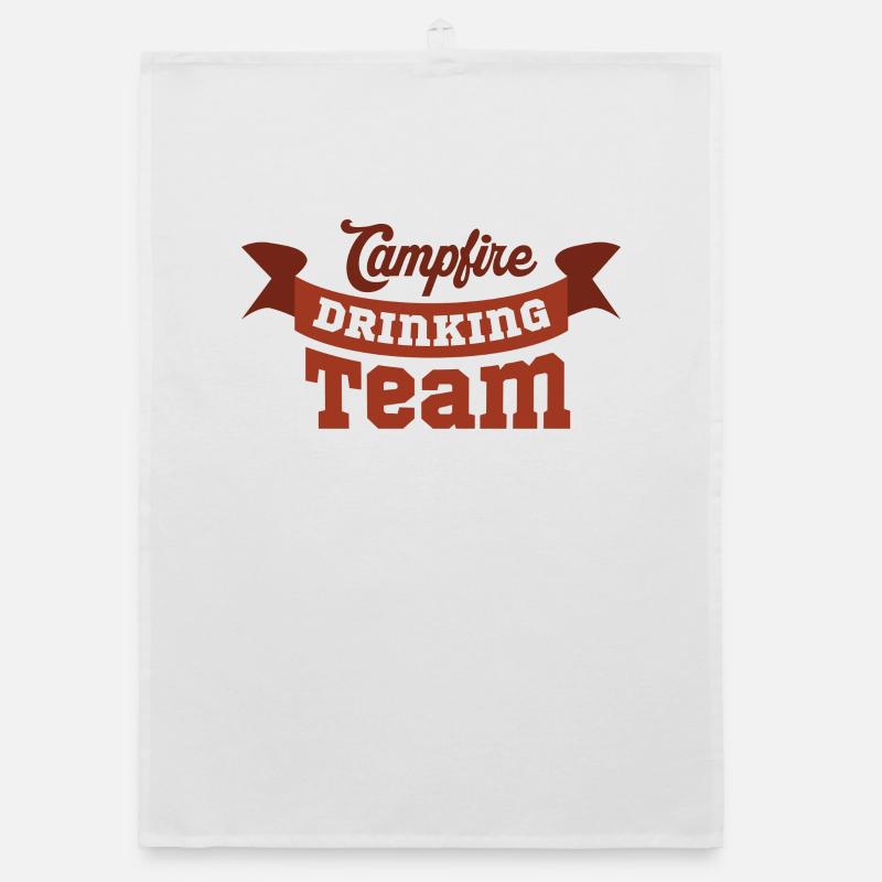 Équipe de camping Monogram Design Torchon bio