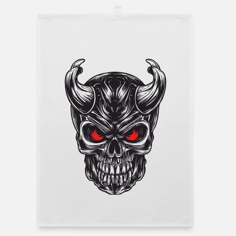 Skull Organic dish towel