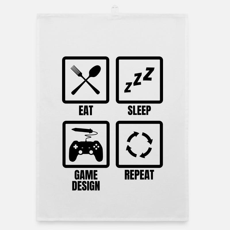 Game Design Routine Organic Geschirrtuch