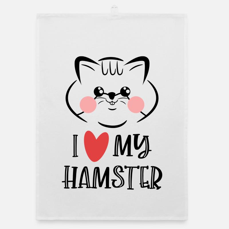 Favorite Animal Heart Pets Statement Cuddly Toy Organic dish towel