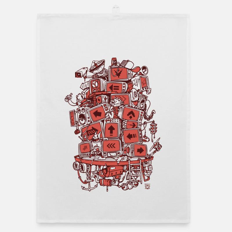 TV Project 2 Farben Organic Geschirrtuch