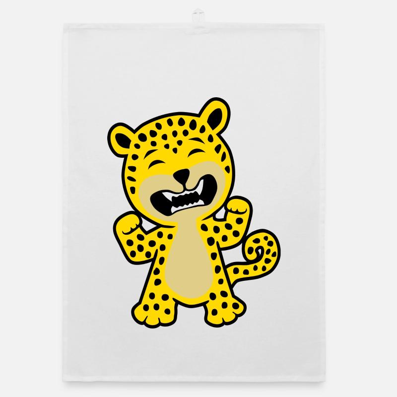 Léopard Grrrr Torchon bio