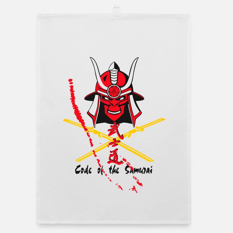 Code Samurai Krieger: Klingen-Design Organic Geschirrtuch