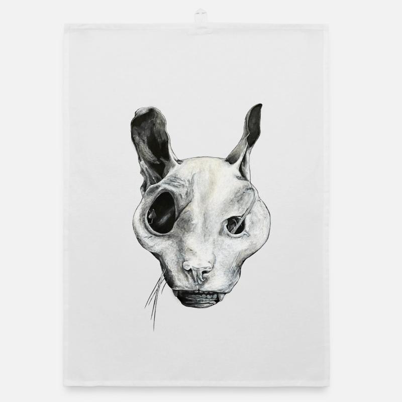 LE CHAT FANTÔME Torchon bio