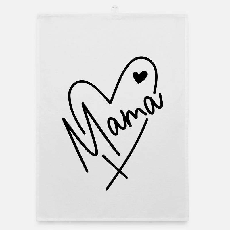 Mama Herz  Organic Geschirrtuch