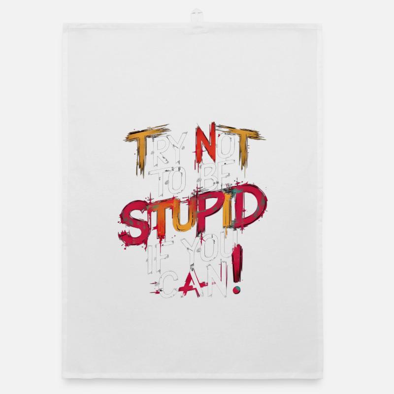 Graffiti de motivation Message texte Torchon bio