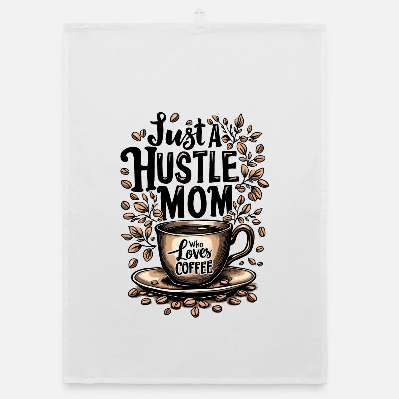 Nur eine hektische Mutter, die Kaffee liebt Organic Geschirrtuch
