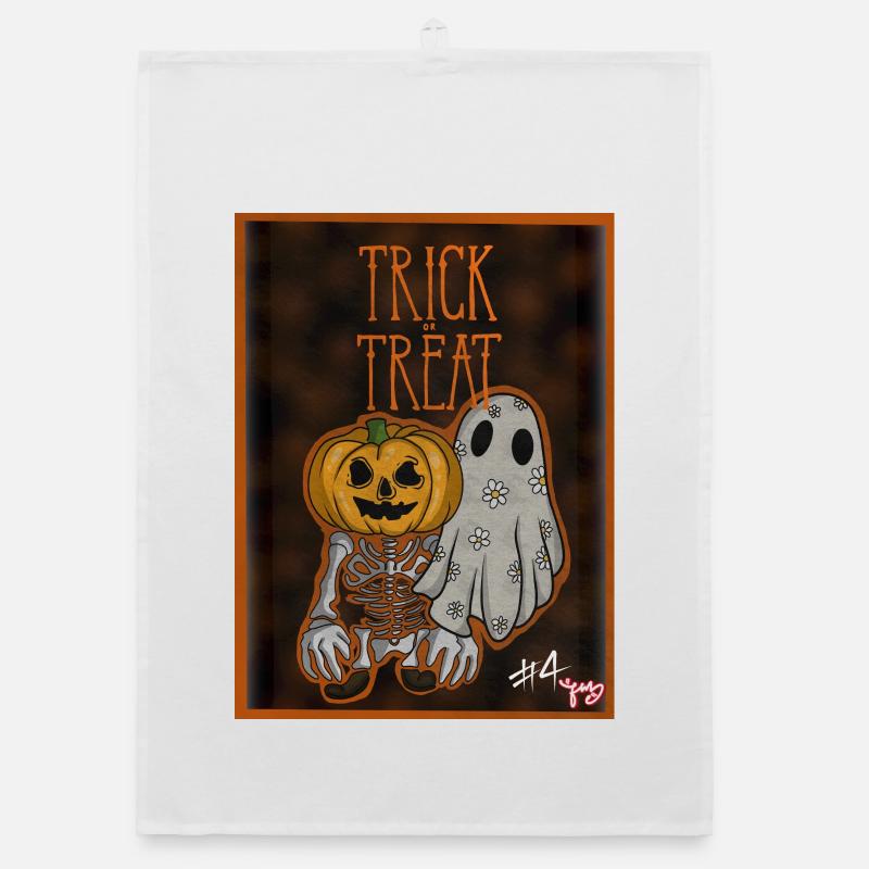 HALLOWEEN Organic dish towel