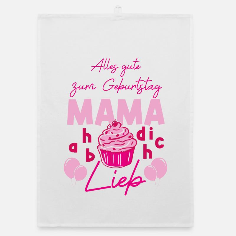Geburtstag Mama Organic Geschirrtuch