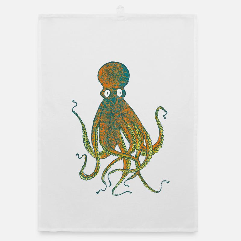 Krake Organic Geschirrtuch