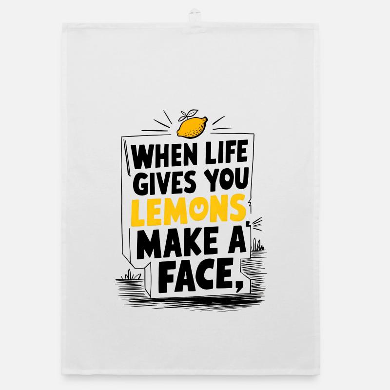 Make a Face Organic dish towel