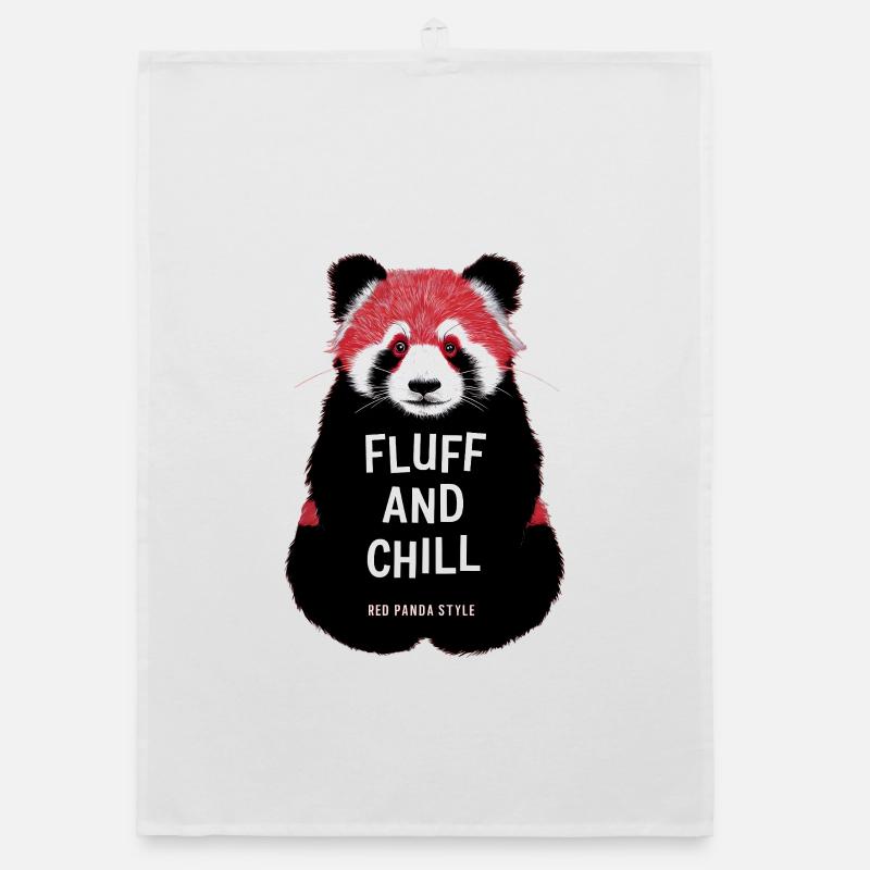 Fluff and Chill – Red Panda Style Organic dish towel