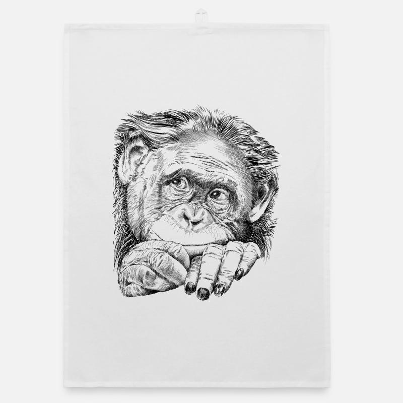 Affe Organic Geschirrtuch