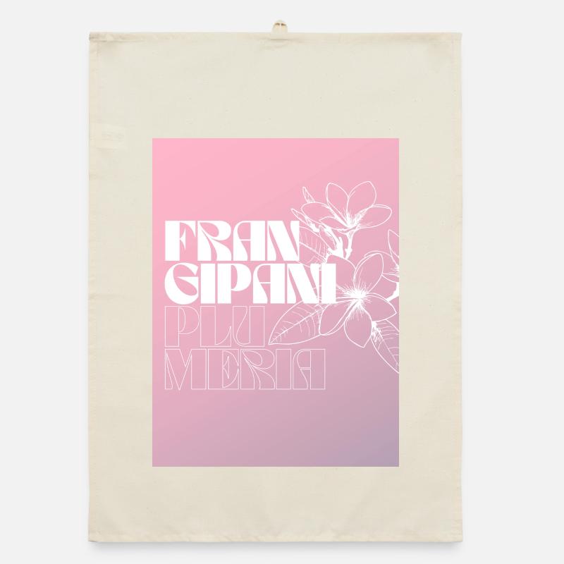 Frangipani Plus Mera Blumenmuster Organic Geschirrtuch