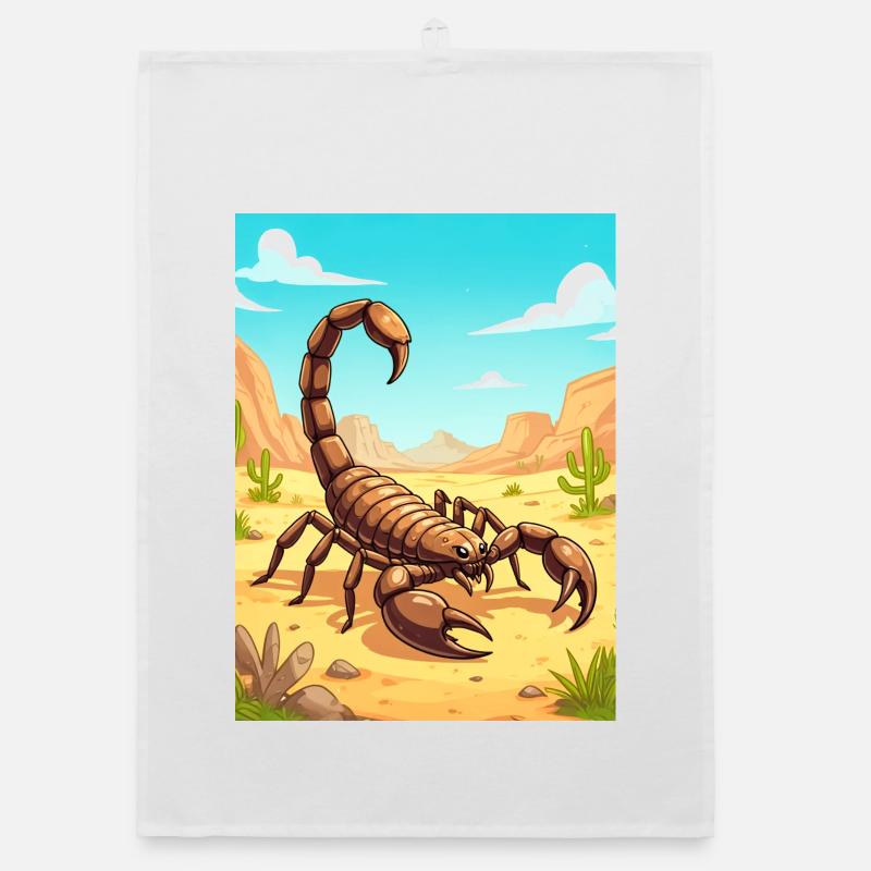 Deathstalker Scorpion – mortel dans le désert Torchon bio